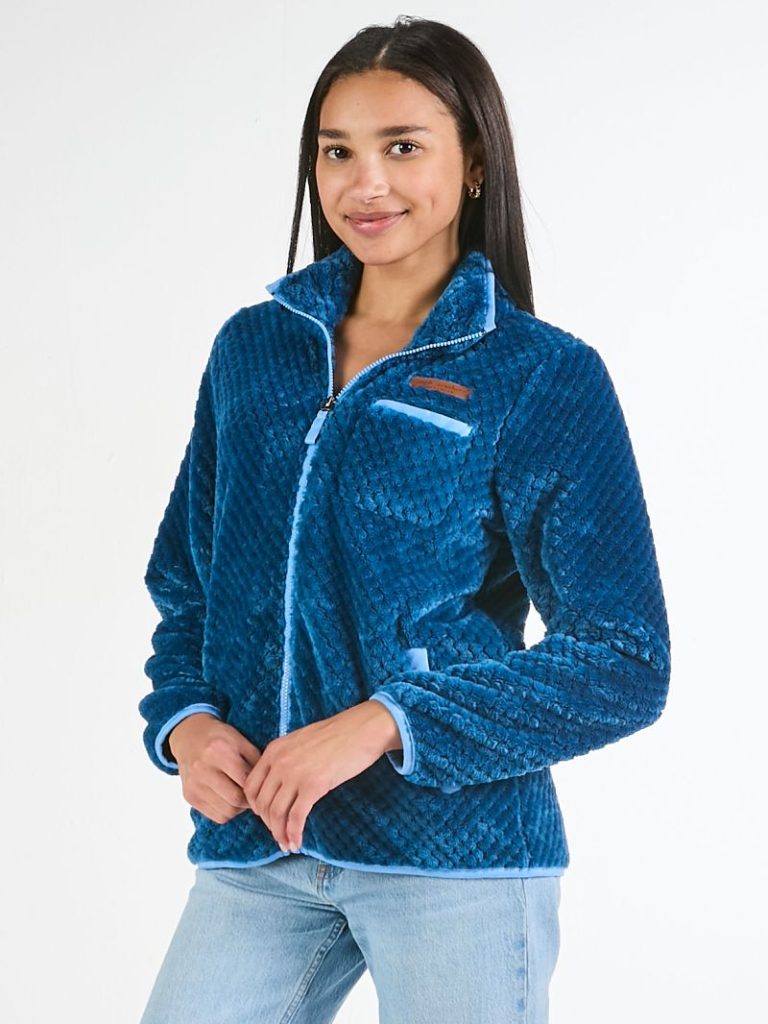 Simply Southern Zip Jacket in Dark Blue