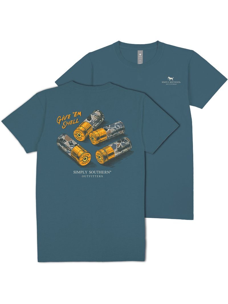 Simply Southern "Give'em Shell" Tee In Comet
