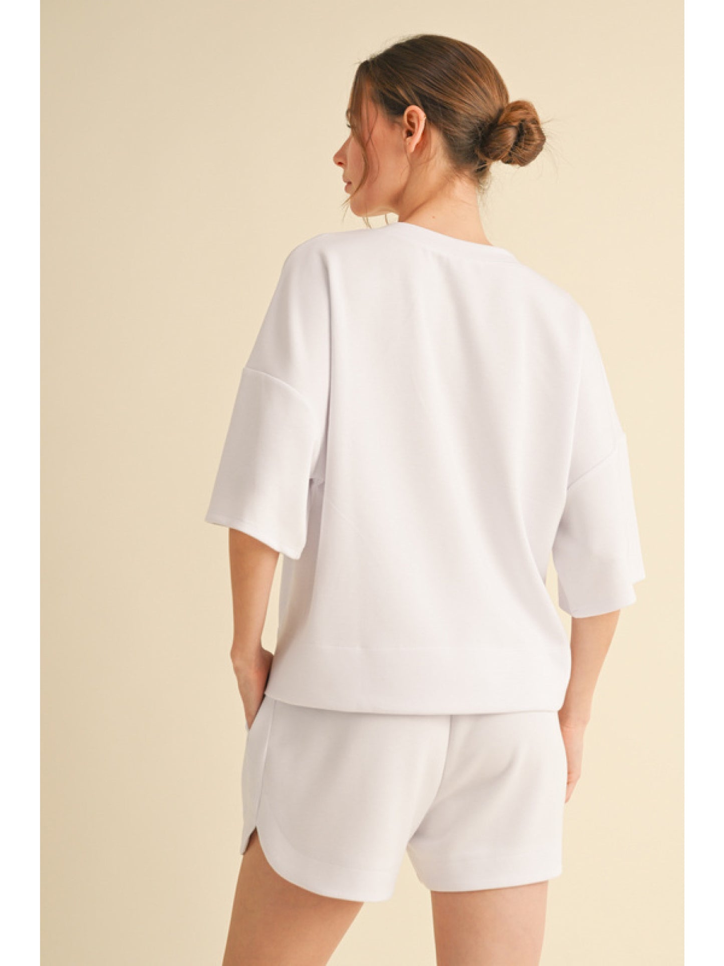 White cotton/spandex Set