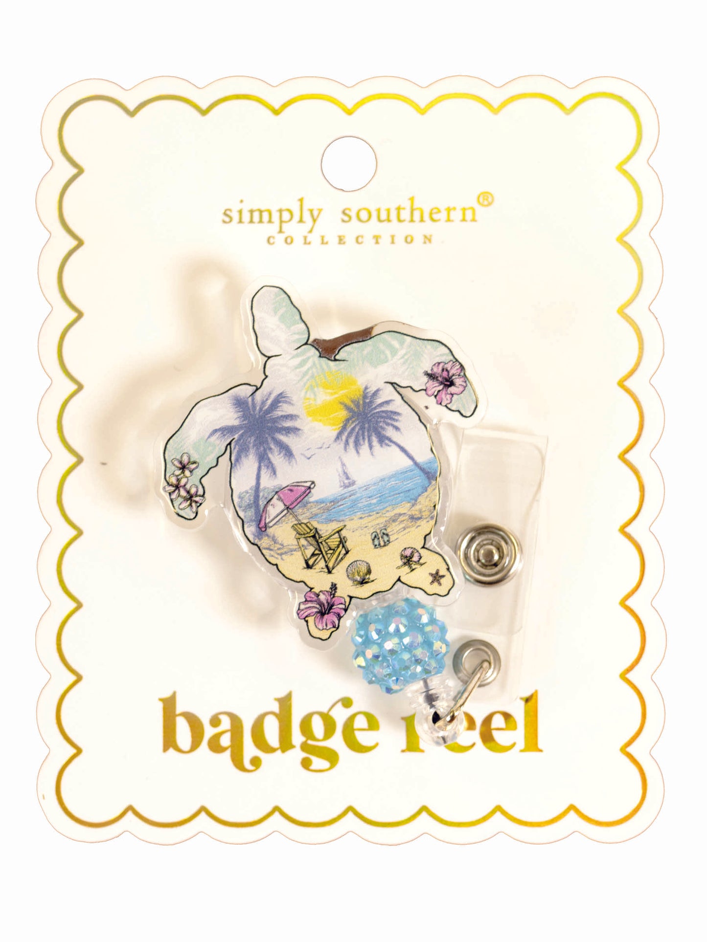 Simply Southern Turtle Badge Reel