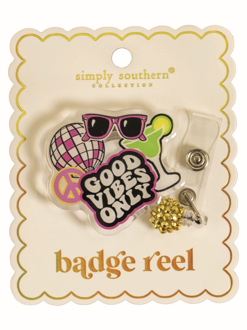 Simply Southern Good Vibes Only Badge Reel