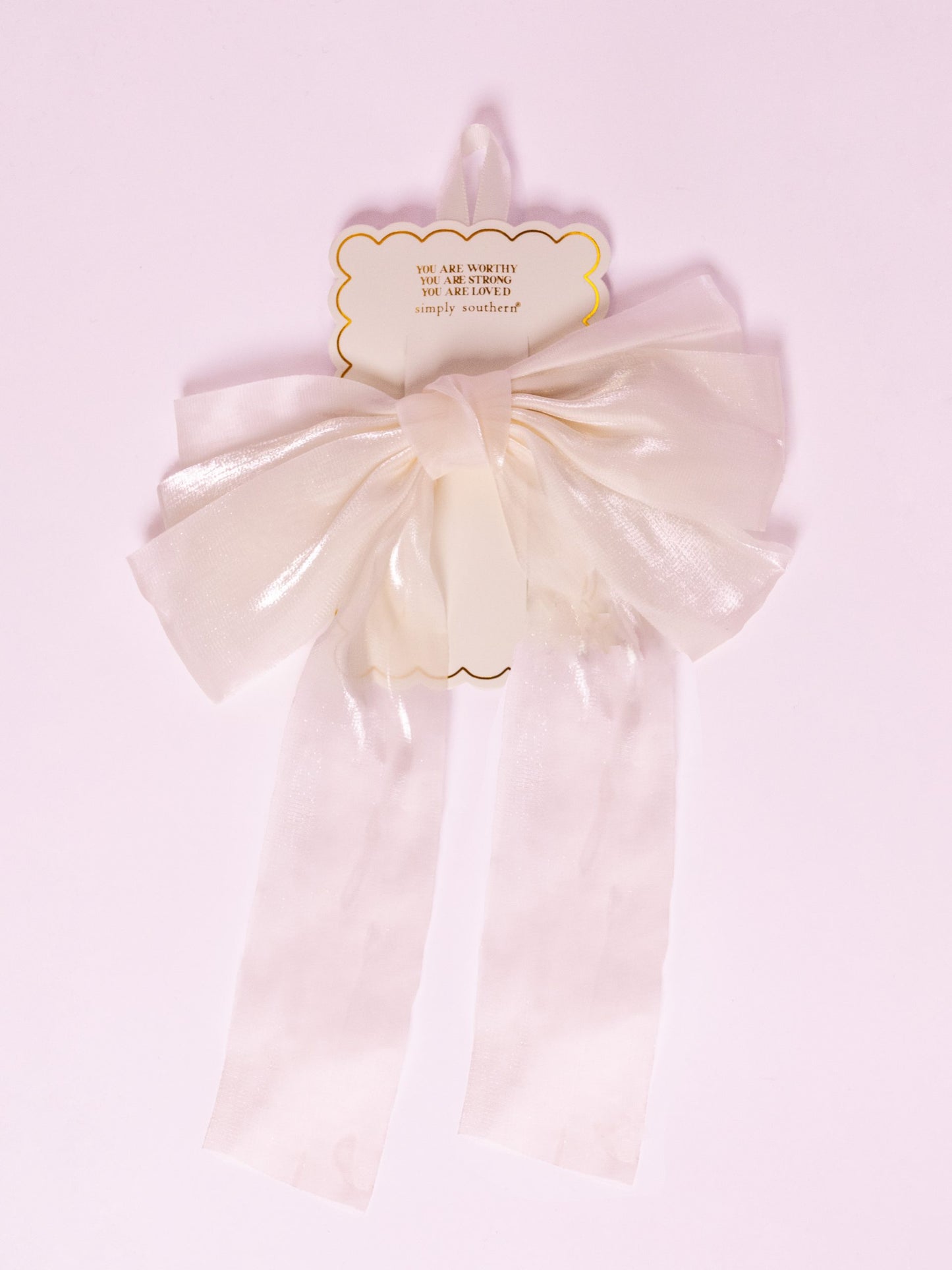 Simply Southern Light Cream Hair Bow