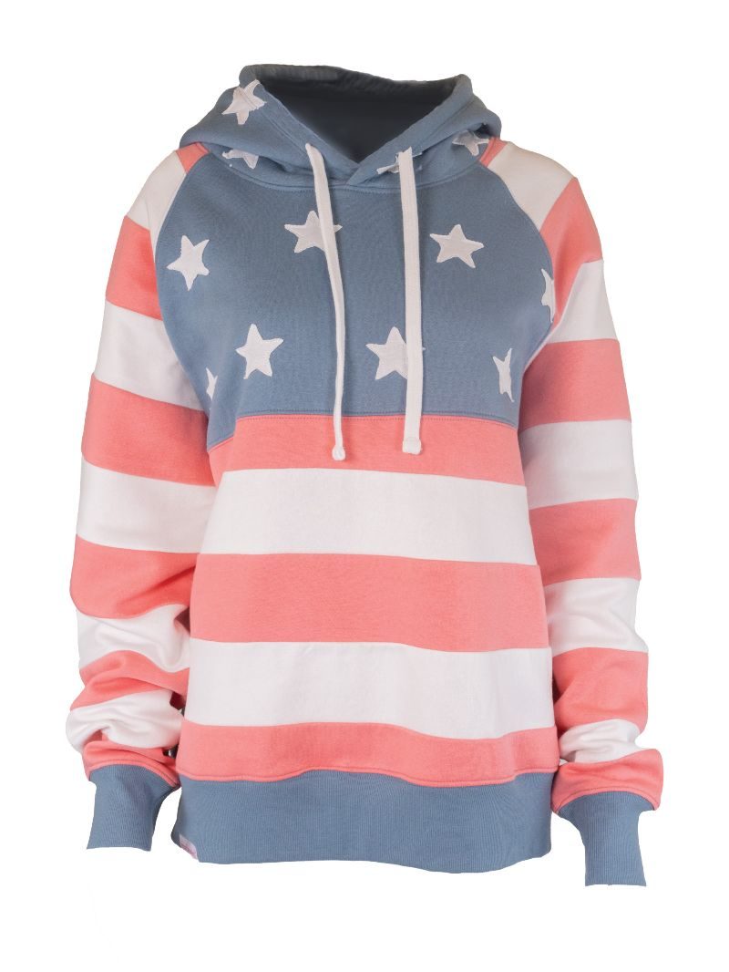 Simply Southern Women's Patched USA Hoodie
