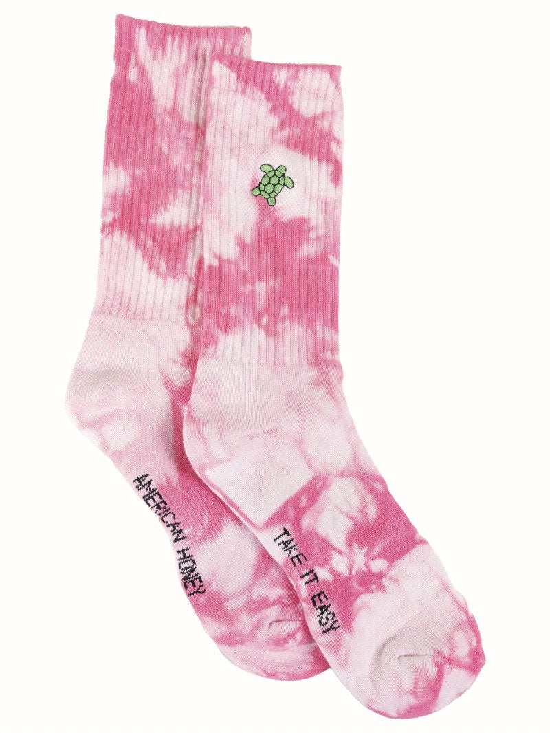 Simply Southern "Take it Easy" Turtle Crew Socks