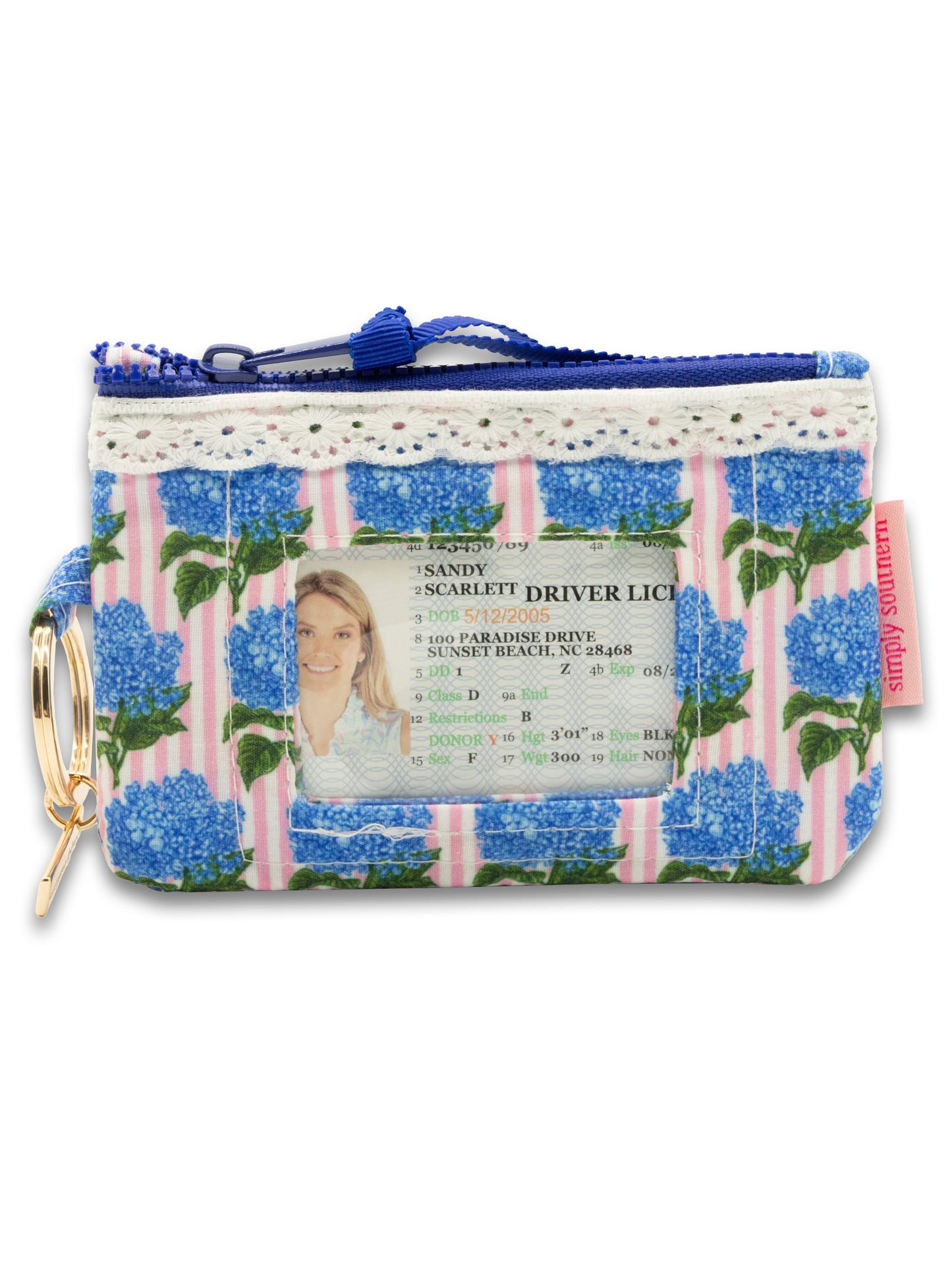 Simply Southern Lace Hydrangea Lace ID Wallet