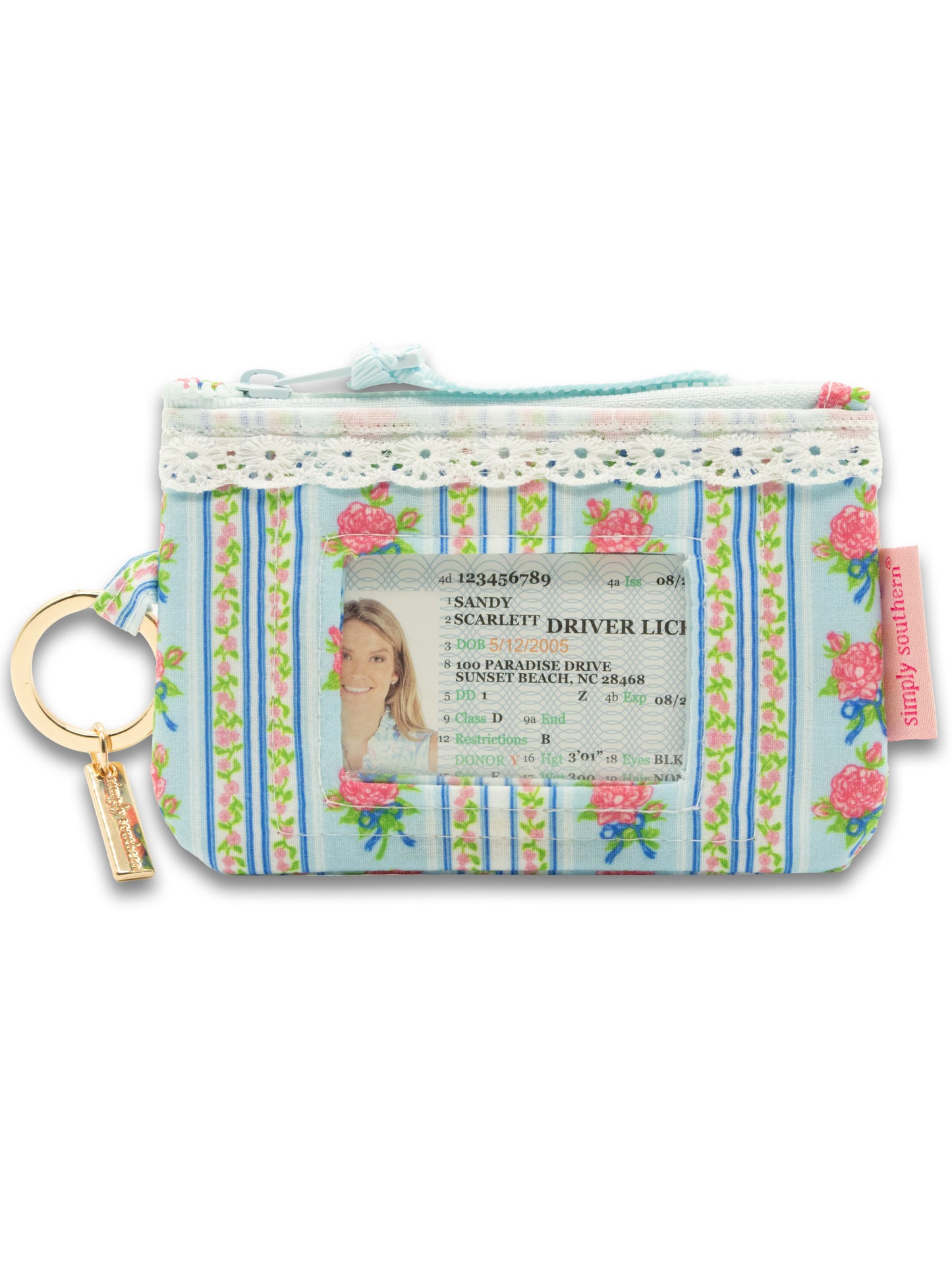 Simply Southern Lace Rose ID Wallet