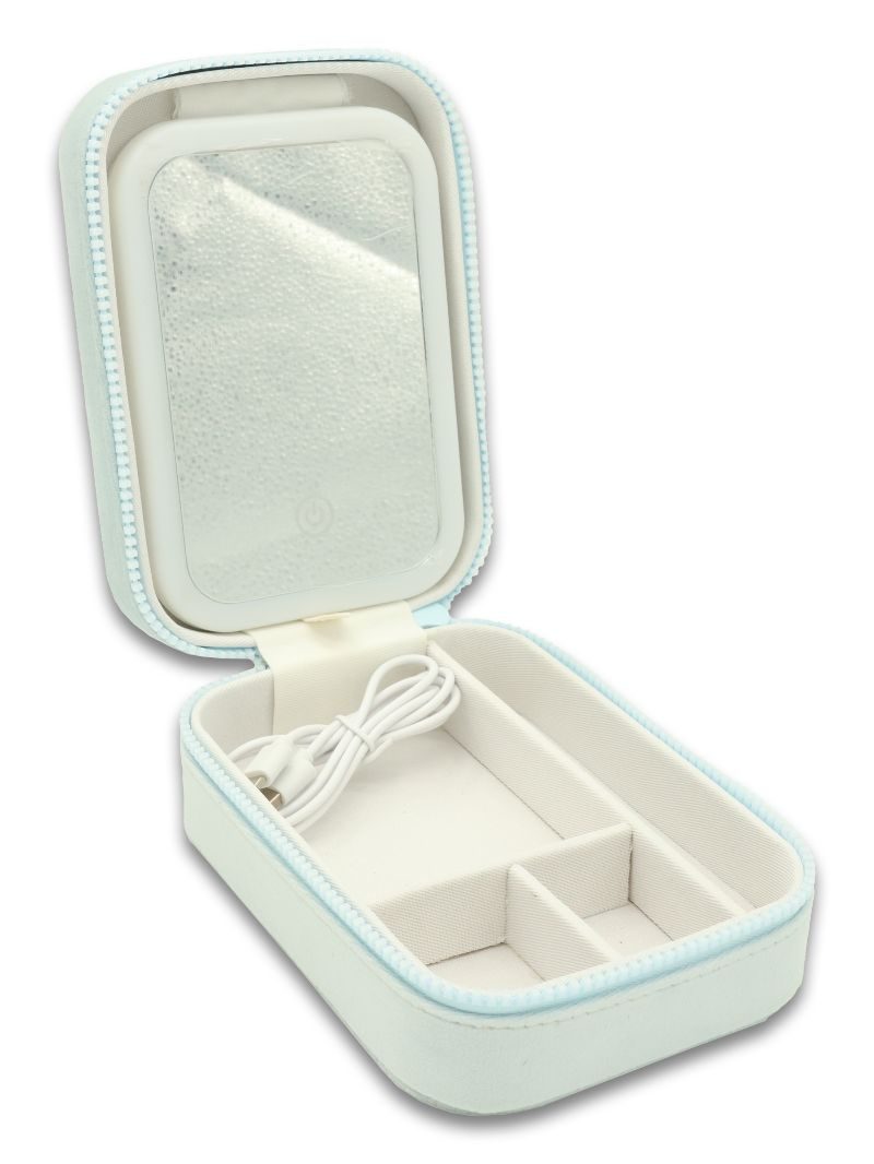 Simply Southern Blue Suede Travel Case