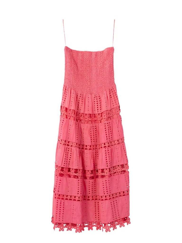 Simply Southern Strapless Smocked Bloom Dress