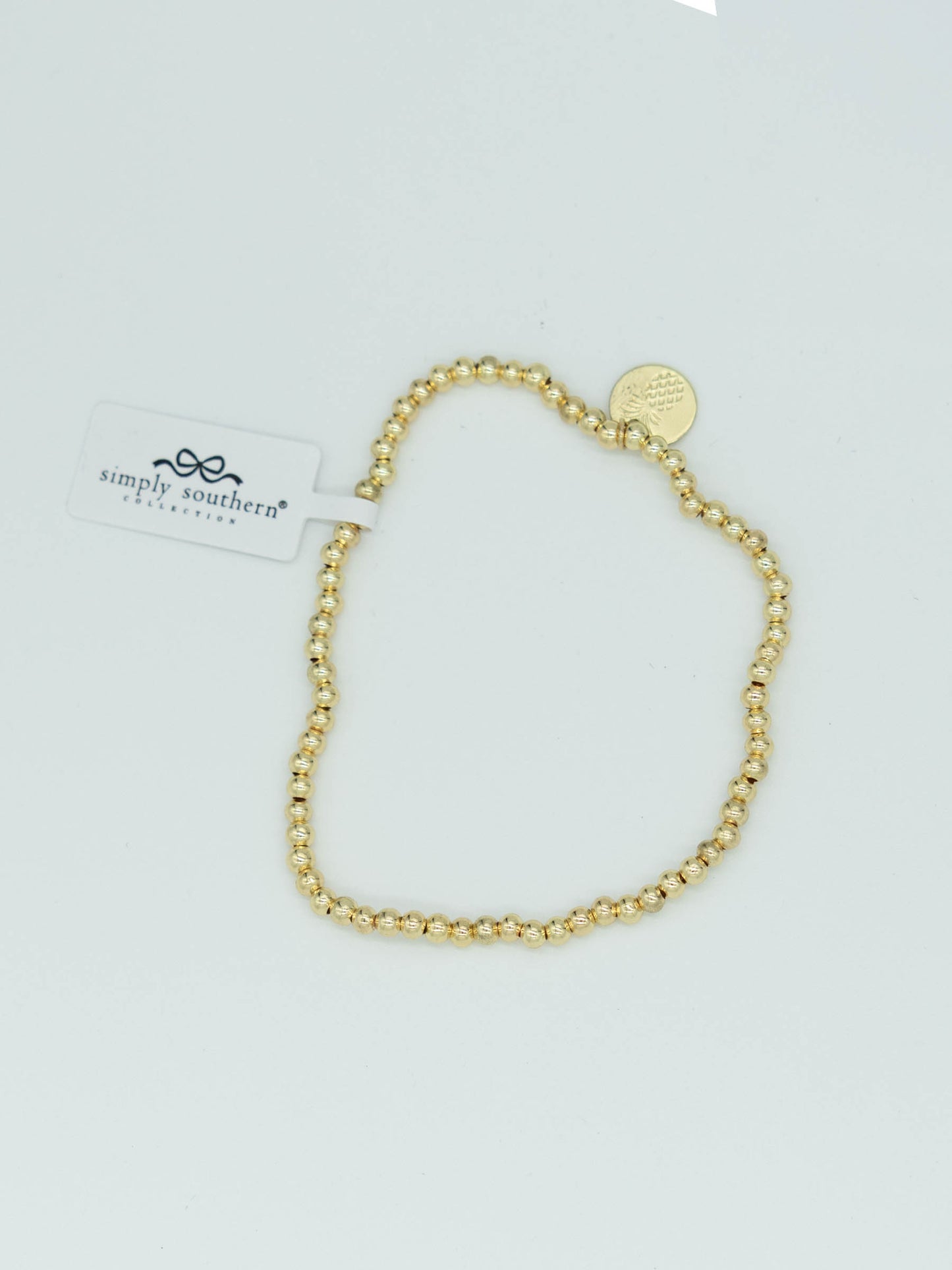 Simply Southern Dainty Gold Bead Bracelet