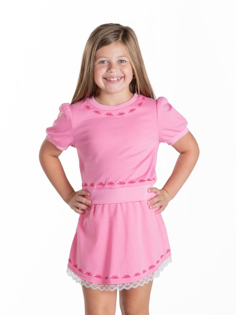Simply Southern Youth Pink Bow Set