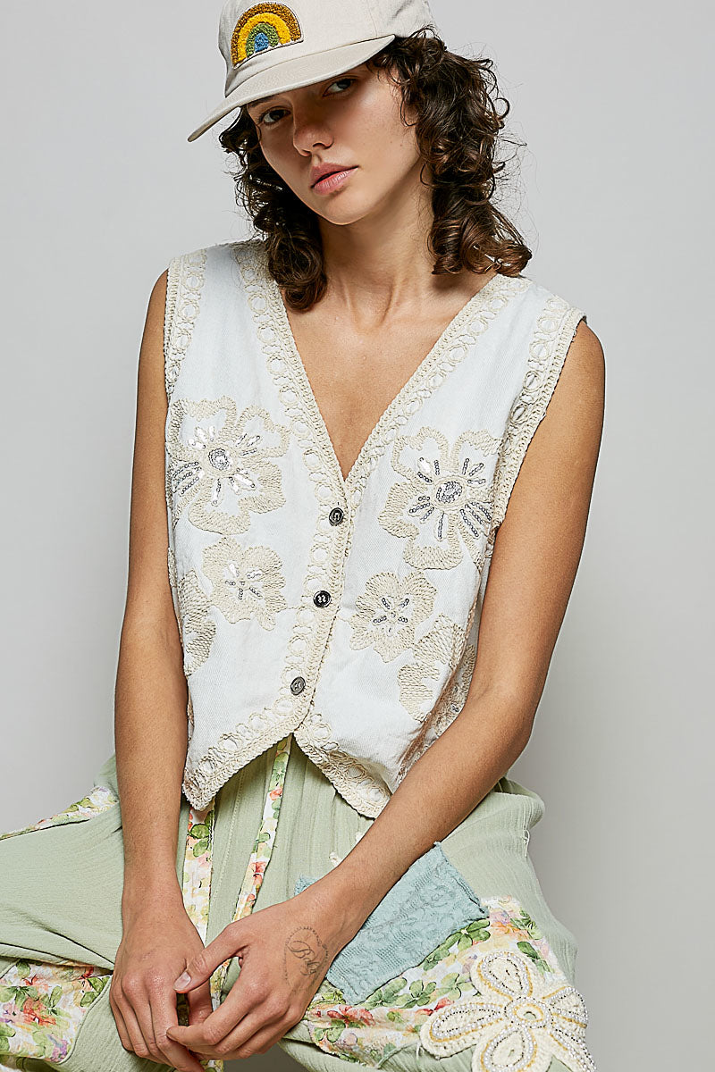 Tessa Floral Vest
