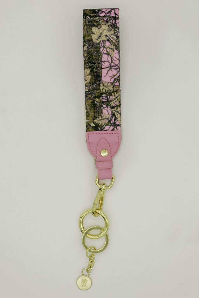 Simply Southern Camo/Pink Keyfob Wristlet