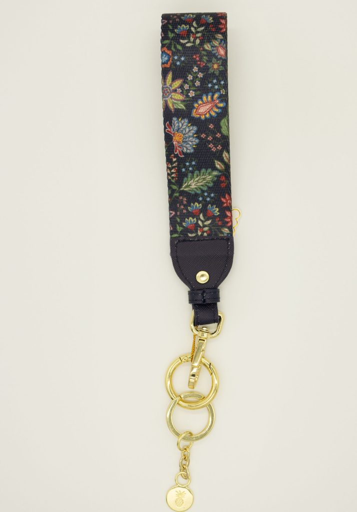 Simply Southern Dark Flower Keyfob Wristlet