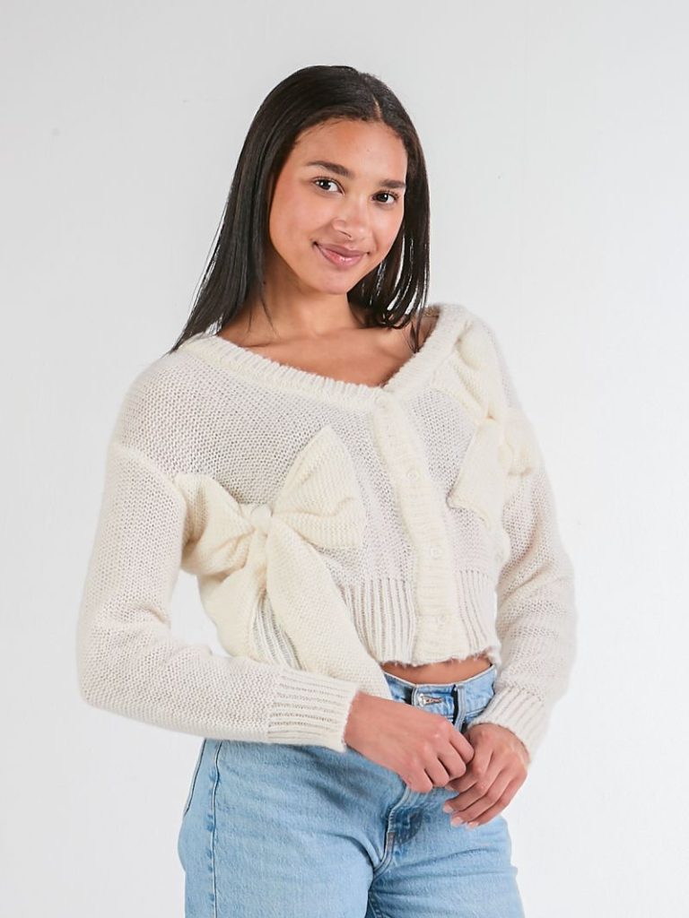 Simply Southern Victoria Cardigan in White