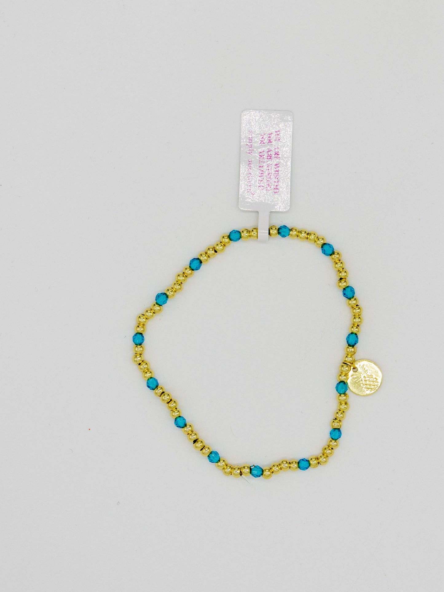 Simply Southern Turquoise and Gold Bead Bracelet