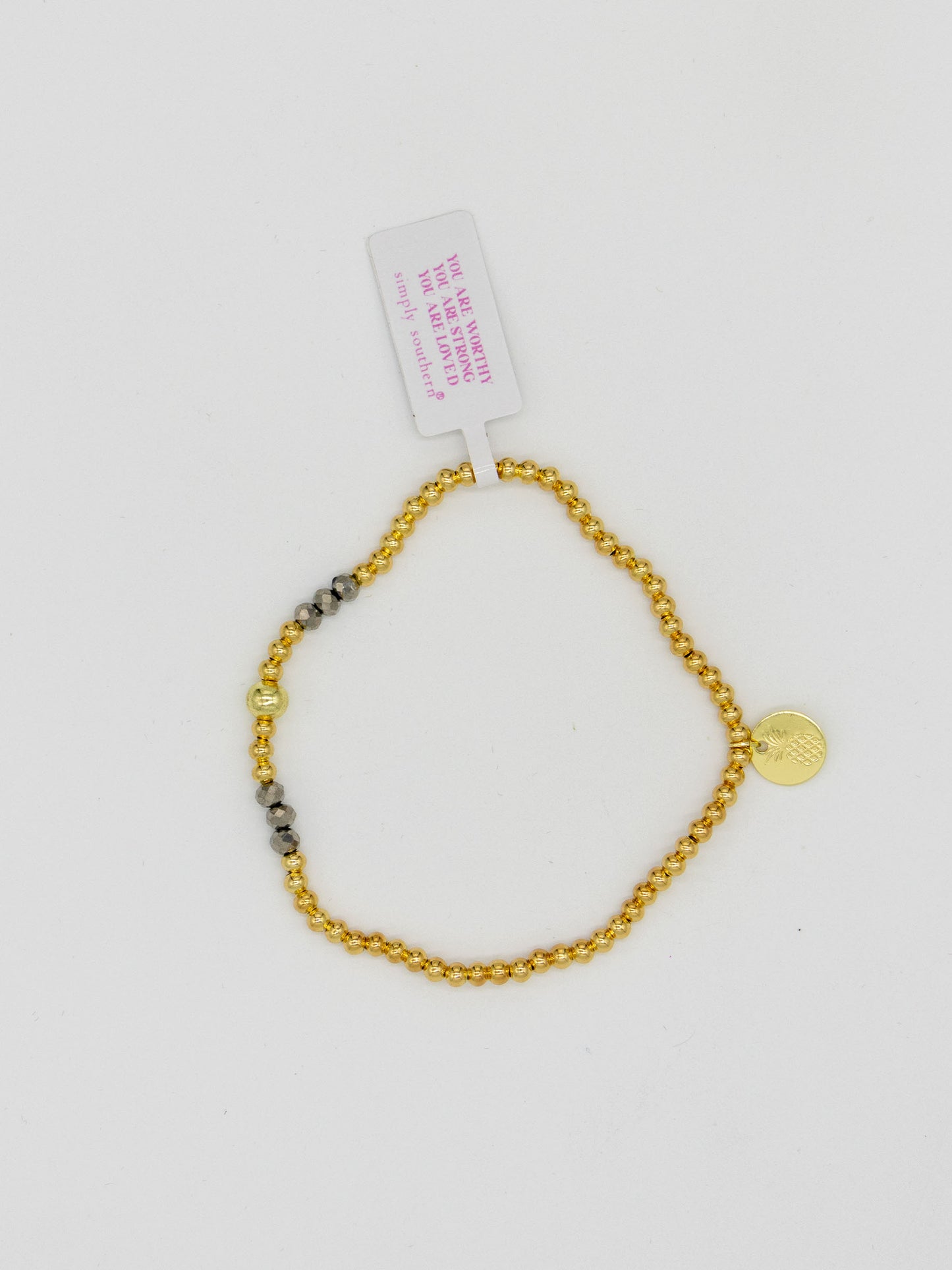 Simply Southern Grey and Gold Bracelet