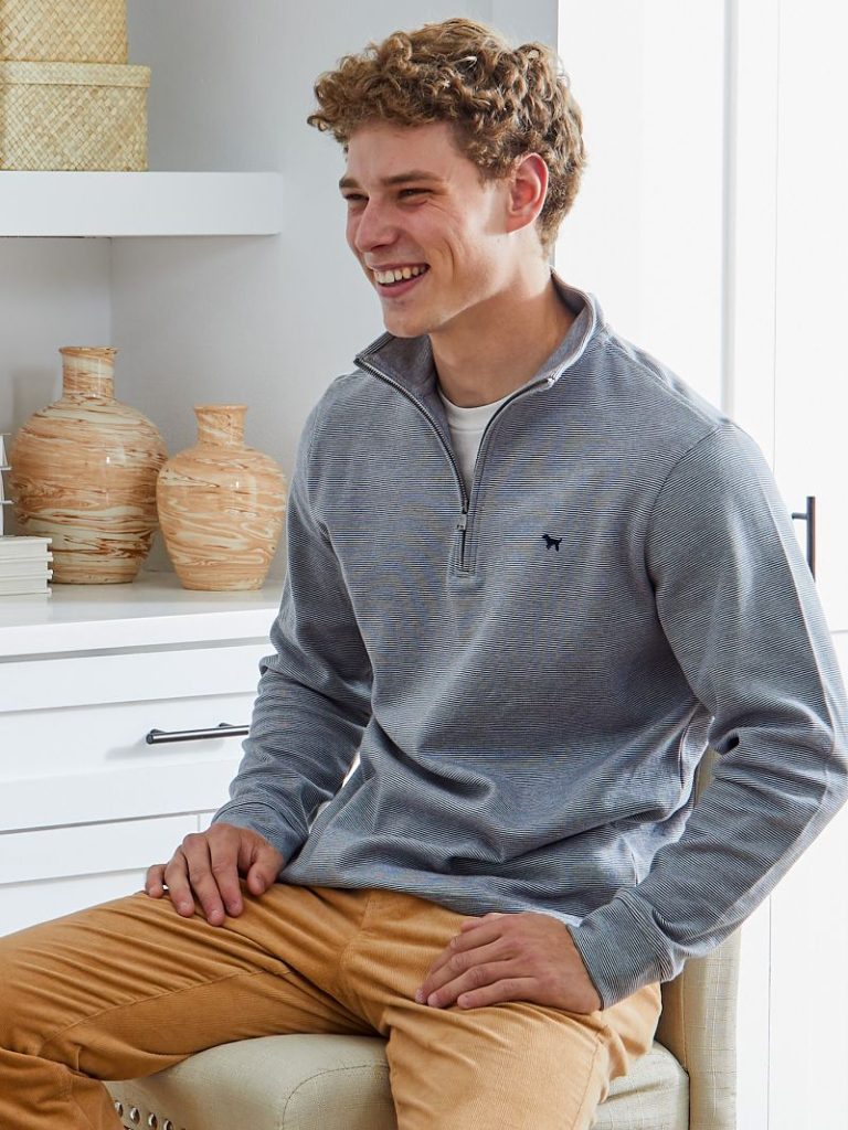 Simply Southern Men's Gray Quarterzip