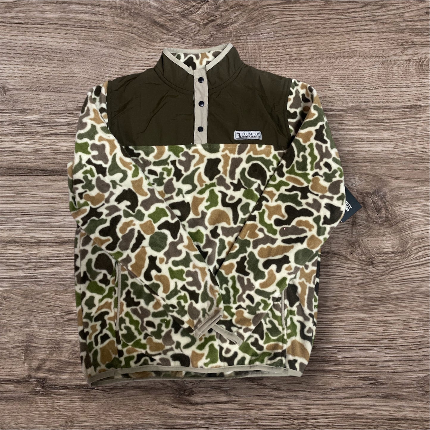 Local Boy Youth Brown Localflage Two Tone Quarter Snap