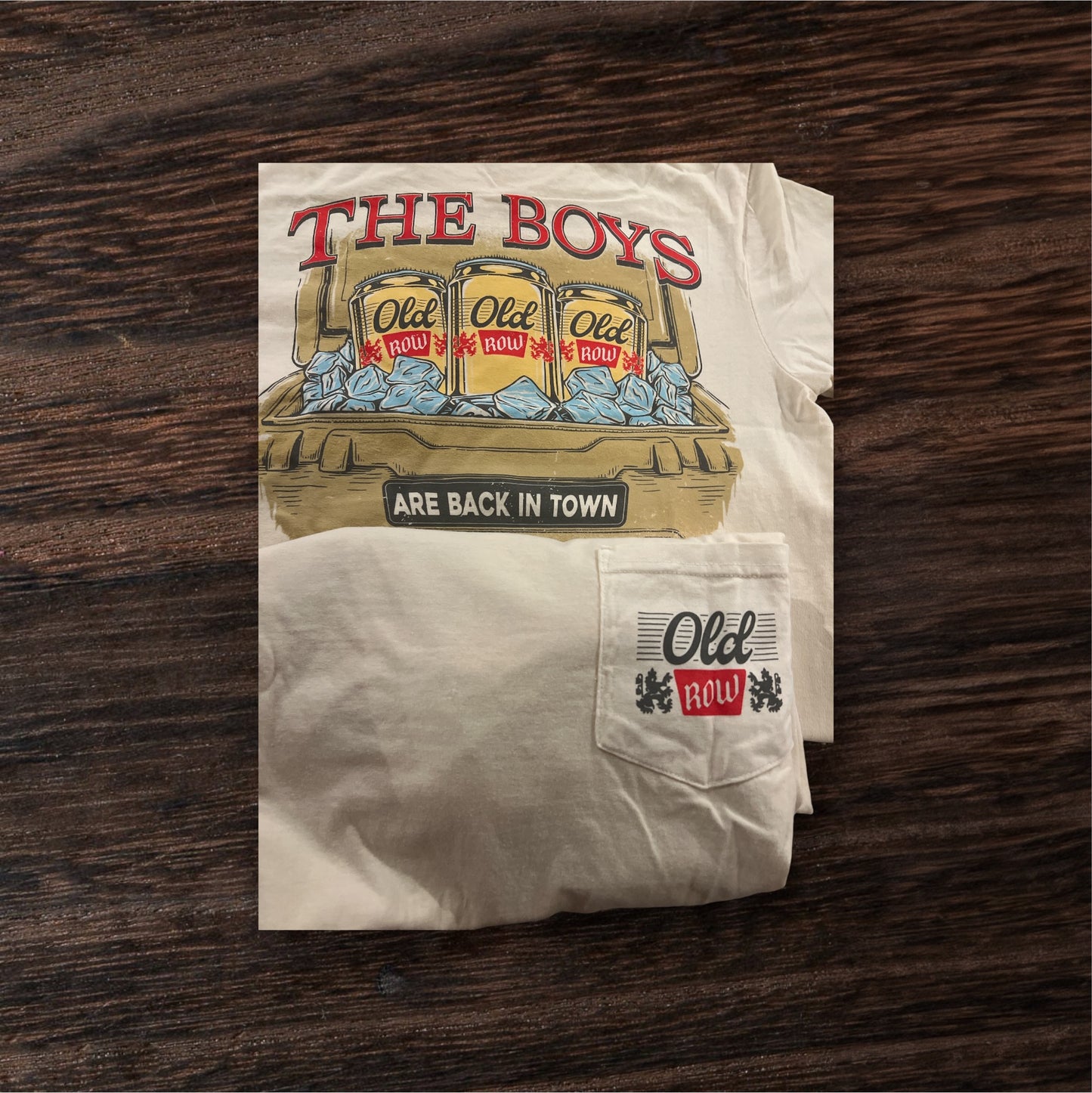 Old Row Back in Town pocket tee