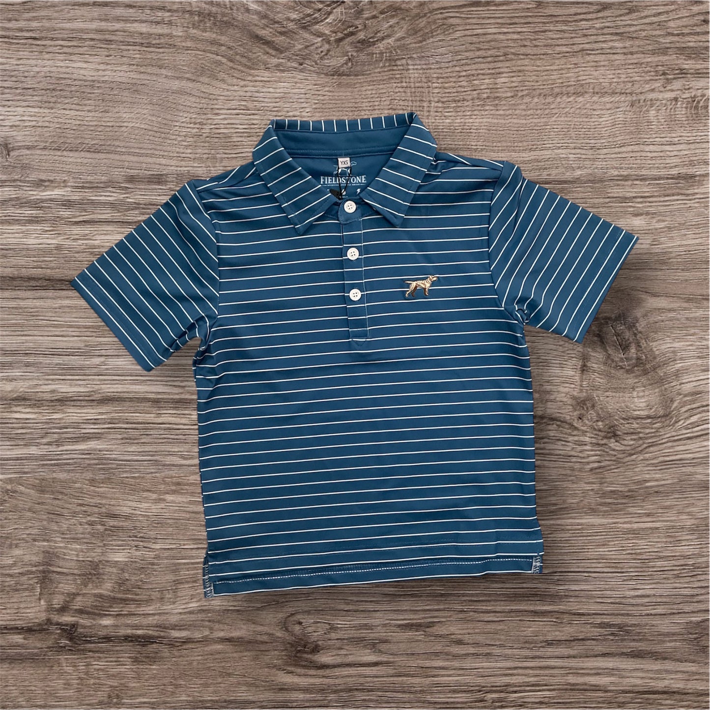 Fieldstone youth Clubhouse Blue Polo