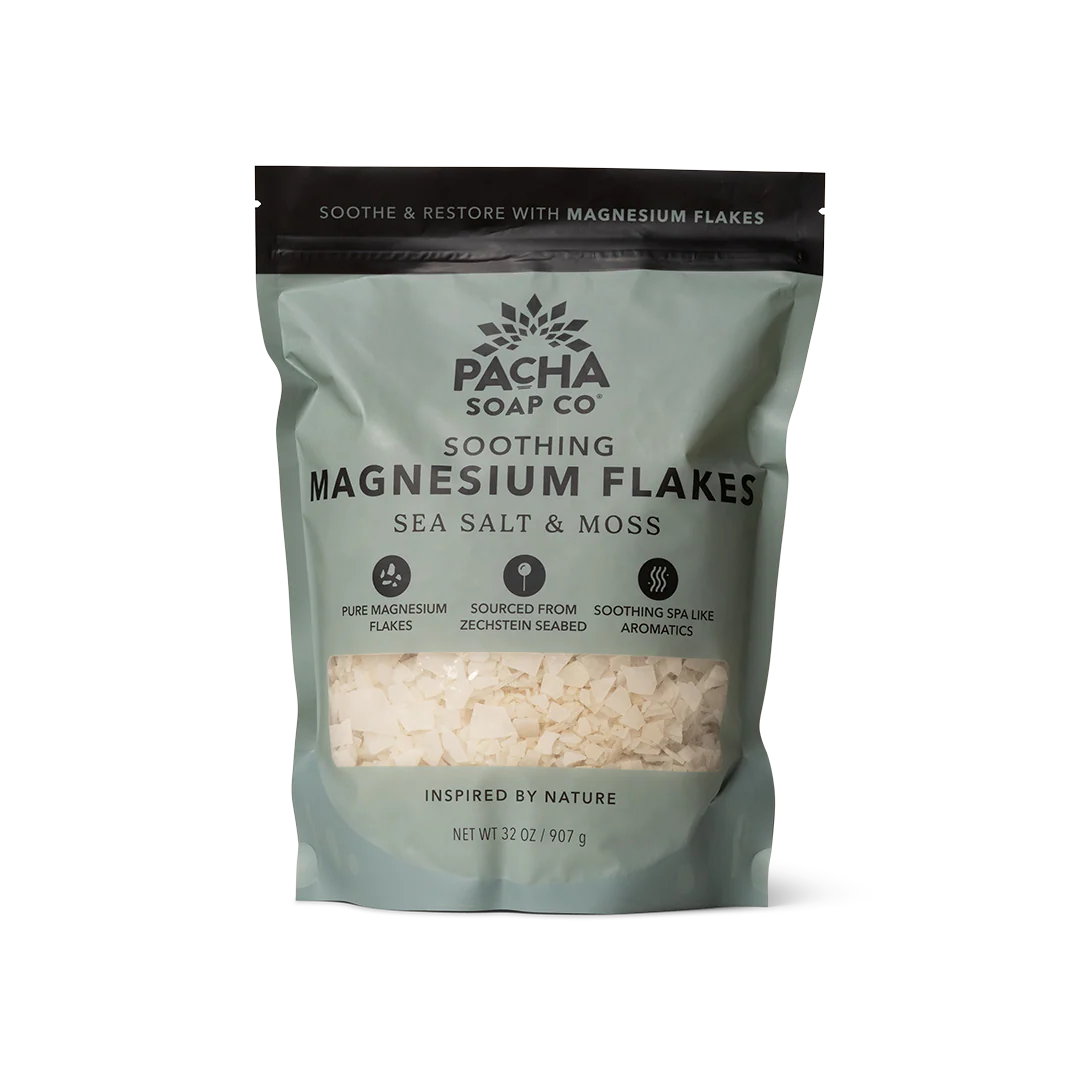 Pacha Soap Co Sea Salt & Moss Magnesium Bath Flakes