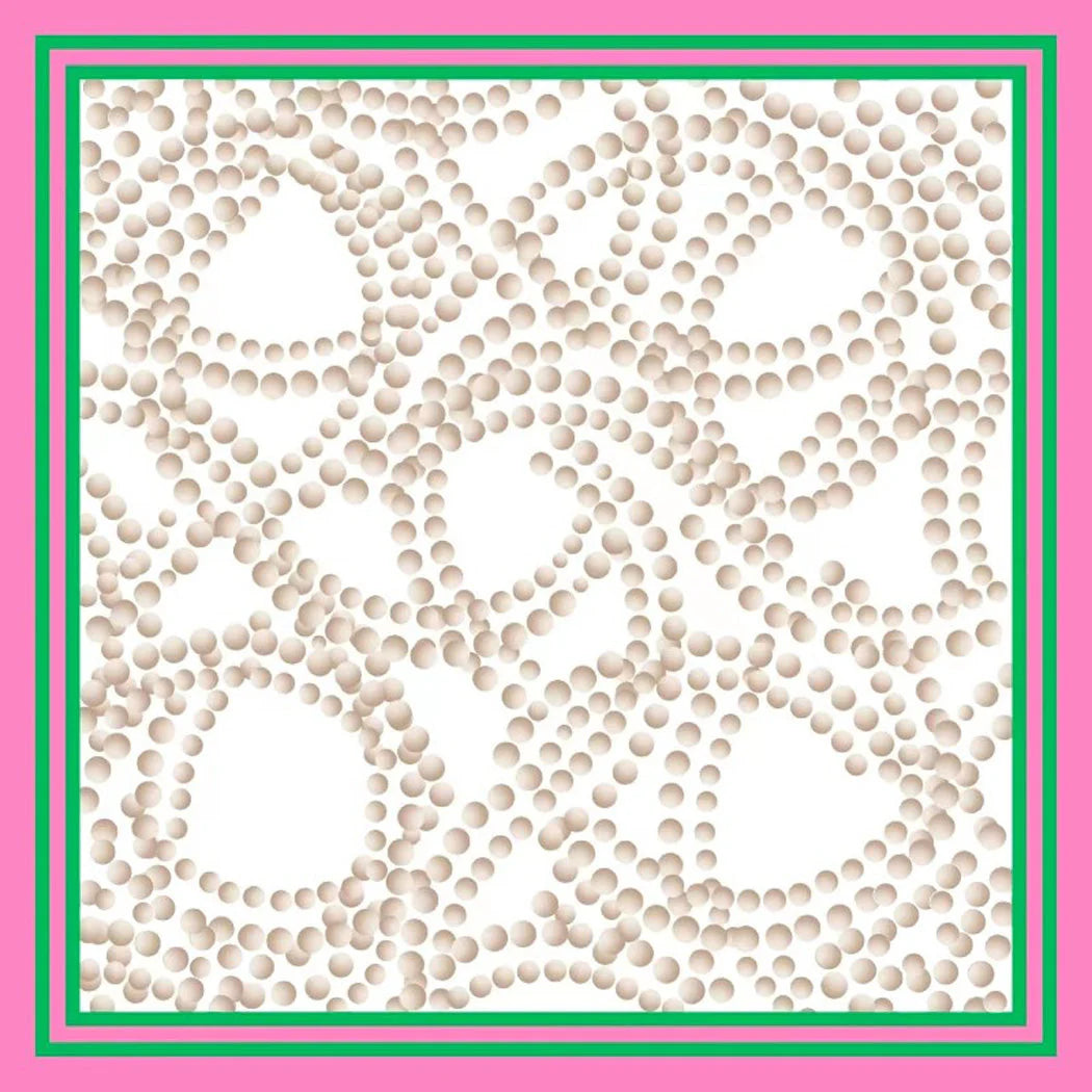 GEOMETRIC PRINTED SQUARE SILKY SCARF