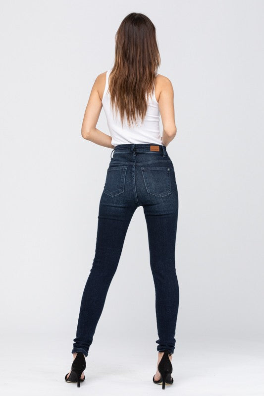Judy Blue Super Dark High Waist Skinny Jeans