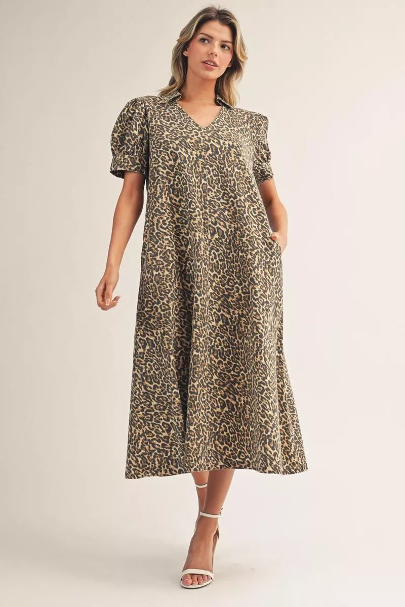 The Elise Leopard Dress