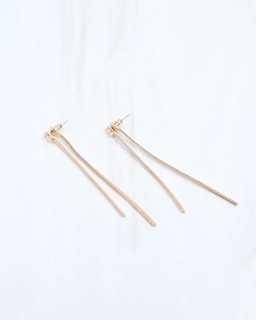 Alexandra Chain Drop Earring Gold