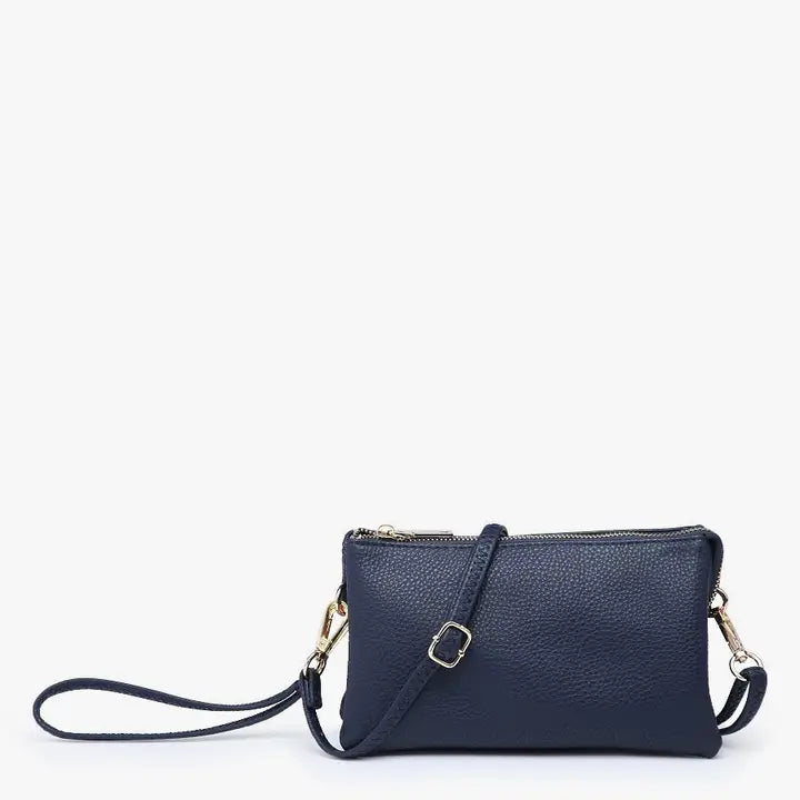 Jen&Co Navy Small Compartment Crossbody Purse