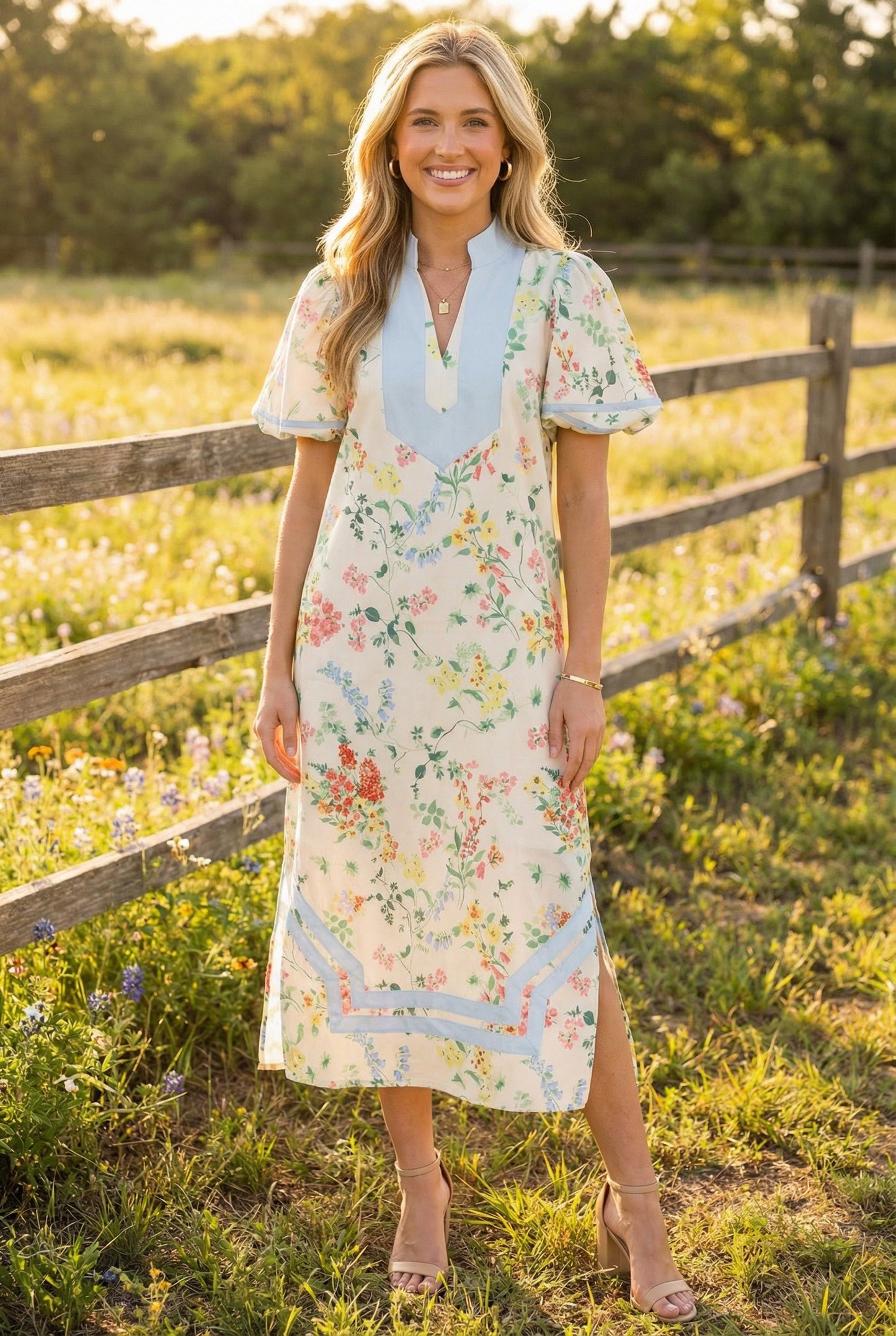 The Adeline Floral Maxi Dress