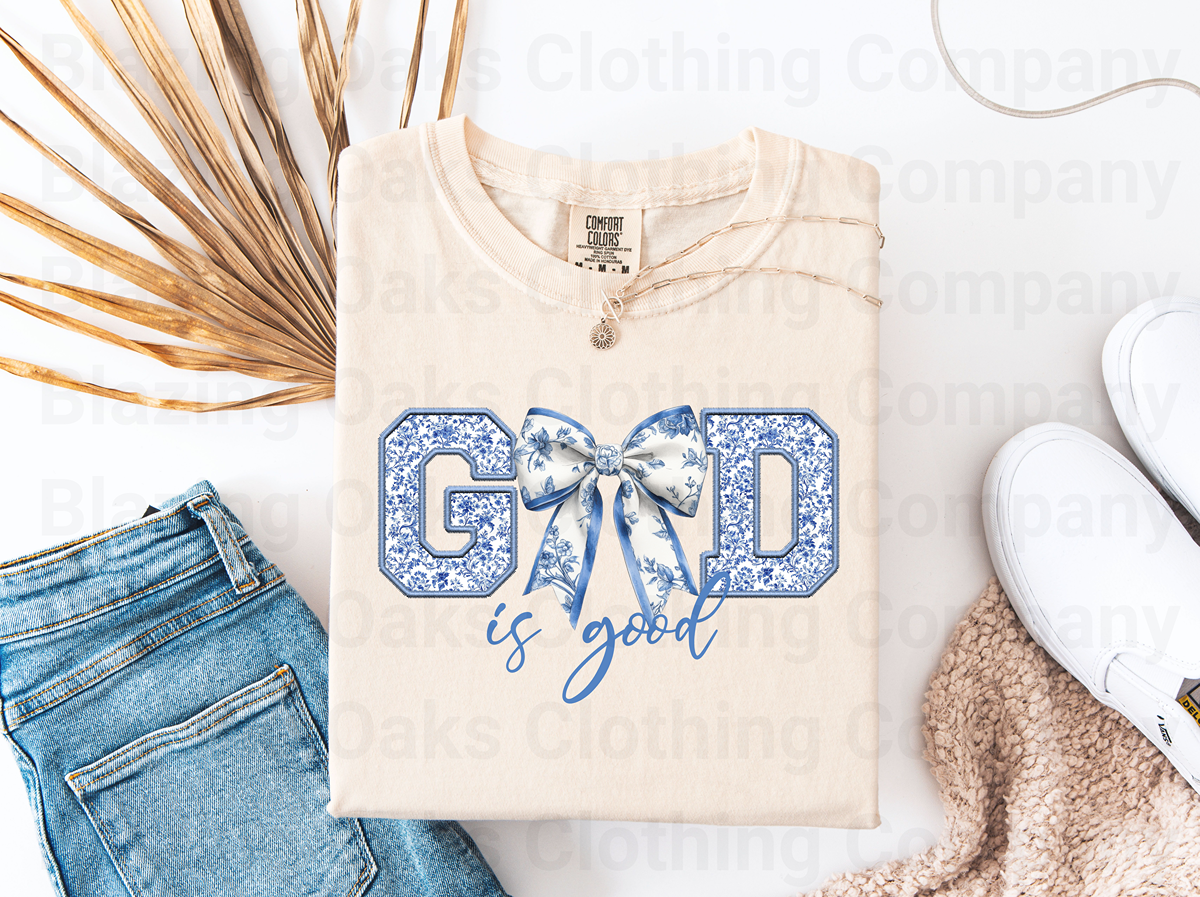 God Is Good Coquette Short Sleeve Tee