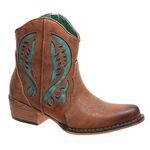 The Kaylee Turquoise Combo Ankle Boot