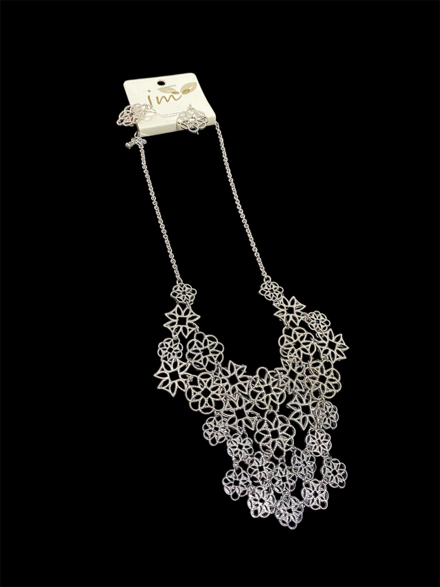 Silver Multi Shaped Necklace