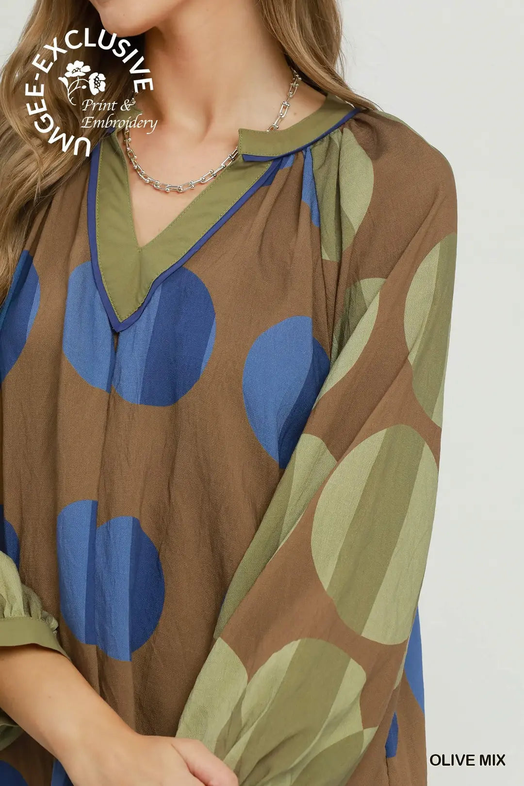 Olive Mix Top