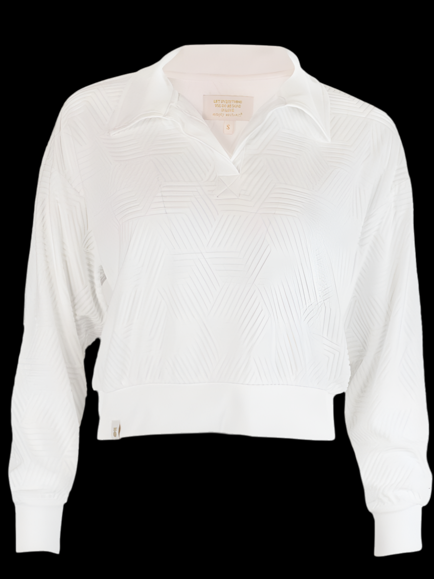 Simply Southern Cropped Ivory Pullover