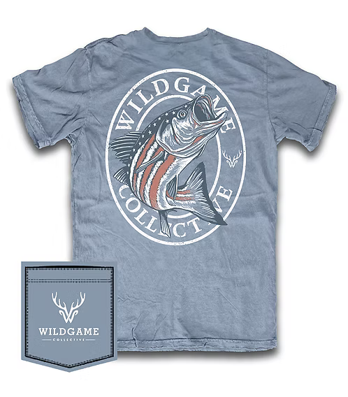 WILDGAME Flag Bass t shirt