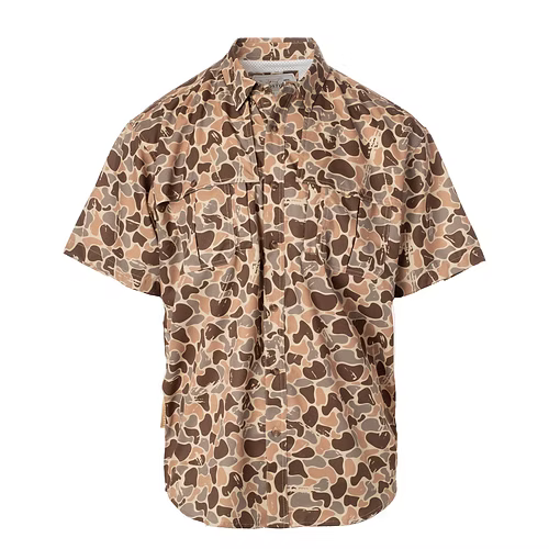 Fieldstone Woodlands Camo Button Down Top