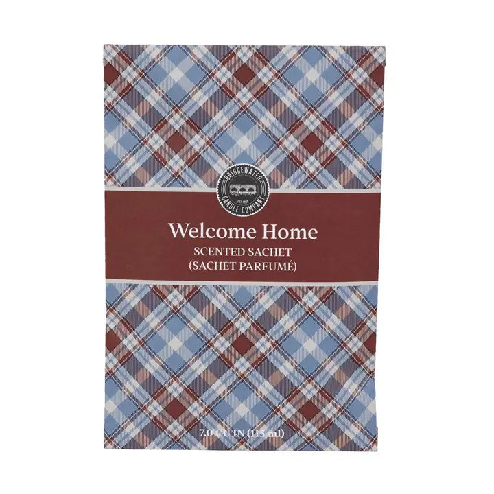 Welcome Home Plaid Sachet