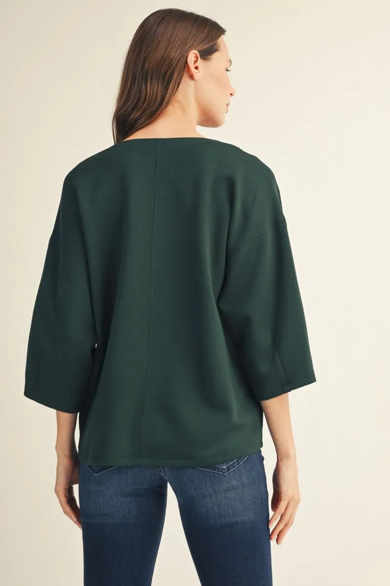 The River Hunter Green Top