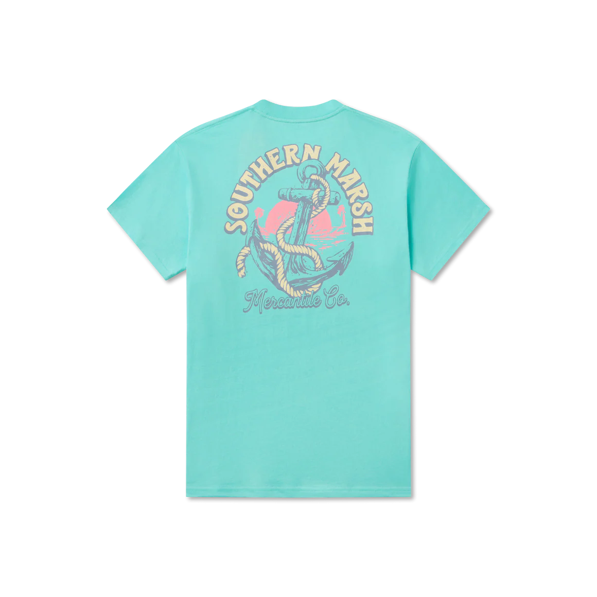 Southern Marsh Antigua Blue Anchor Down Tee