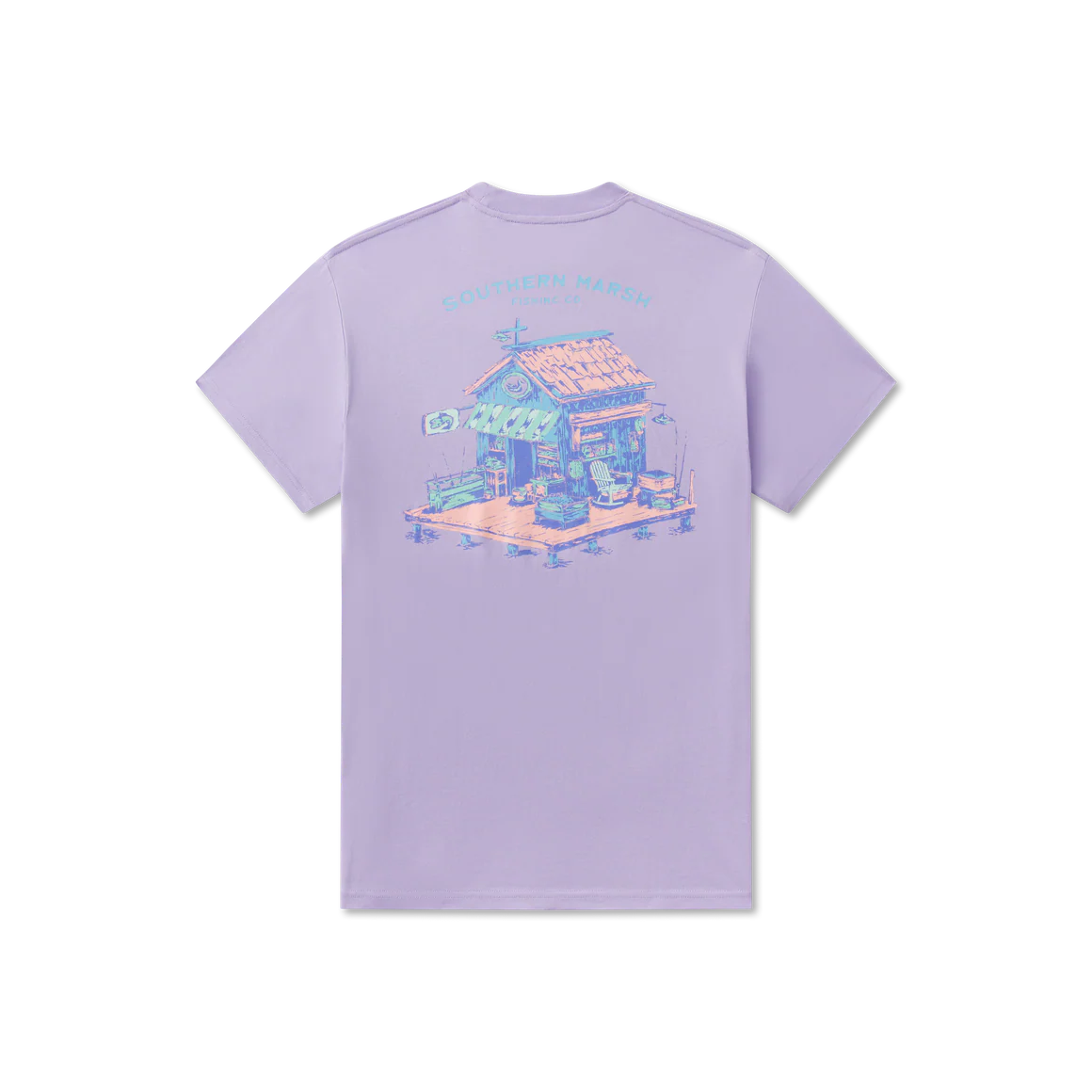 Southern Marsh Wharf Purple Bait Shack Tee