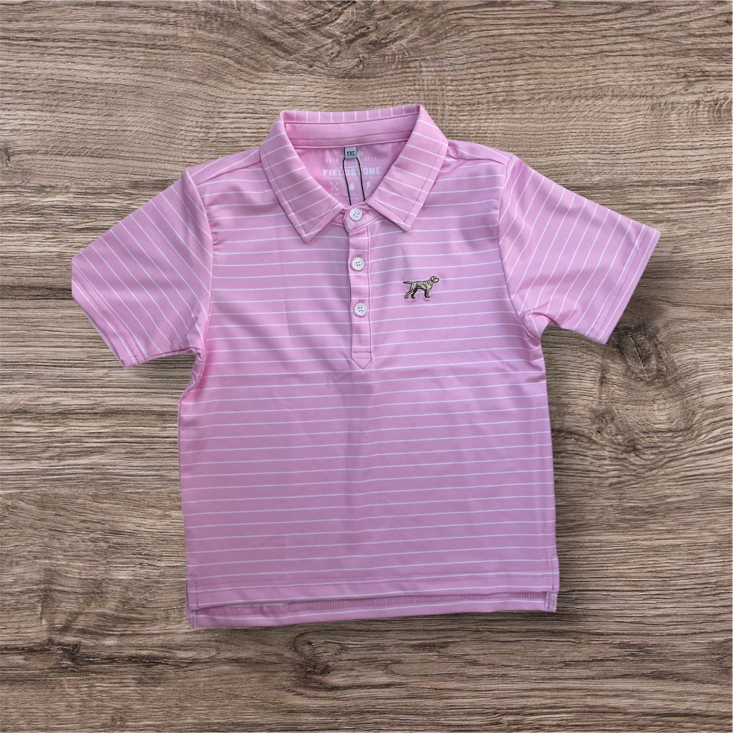Fieldstone Youth Clubhouse Pink Polo