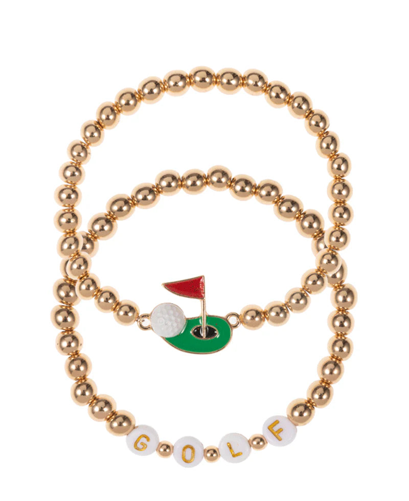 Golf Enamel Stretch Bracelet