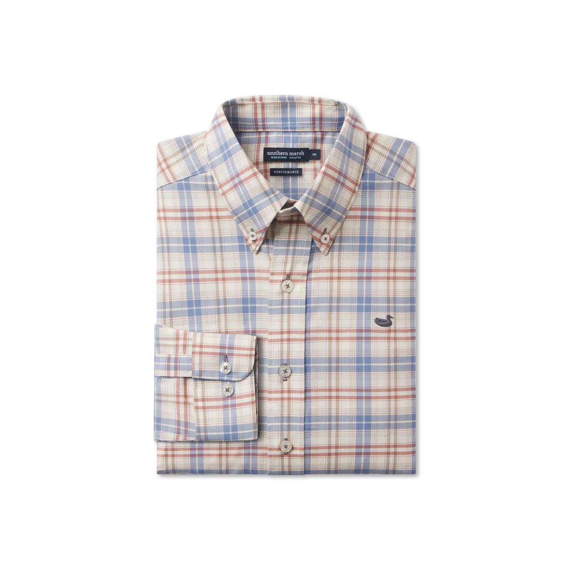 Youth Highlands Lattice Performance Dress Shirt - Slate and Burnt Taupe