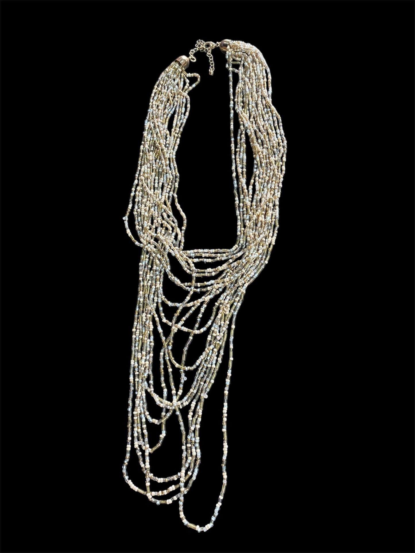 Nude Colored Multi-Layered Necklace