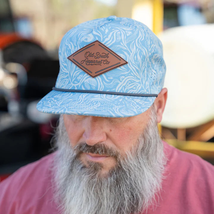 Old South Beneath The Tide Leather Trucker Hat