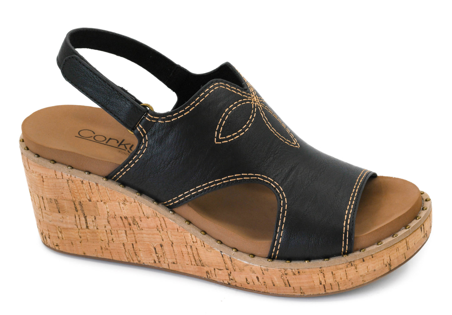Corky's Darlin' Black Wedges