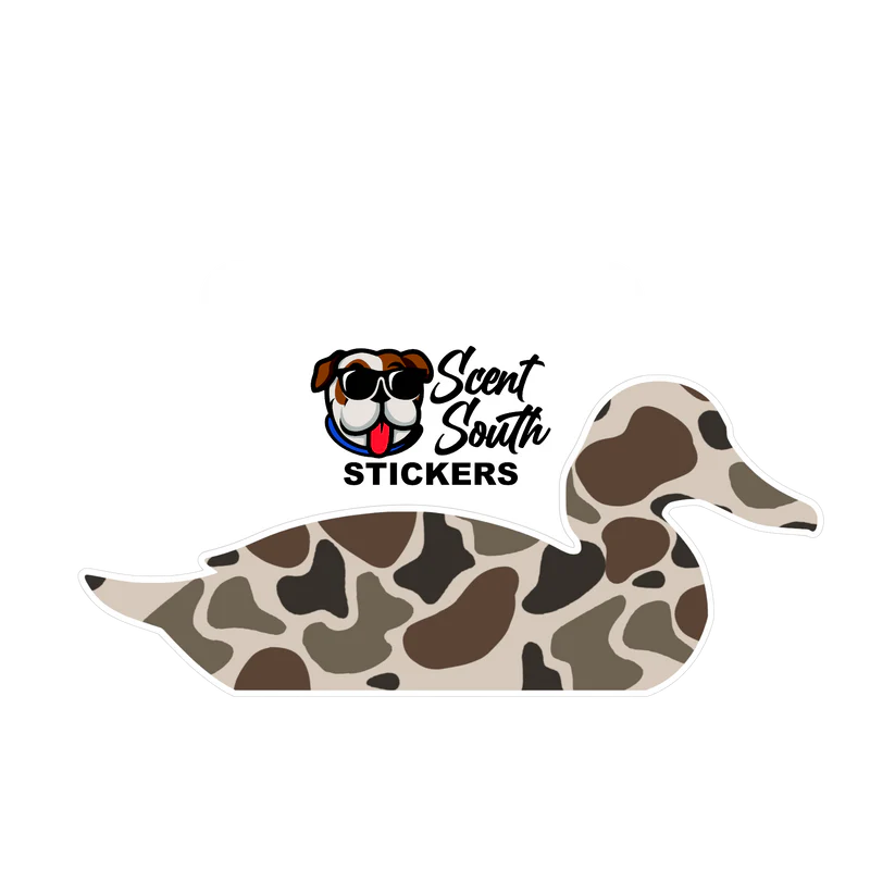 Scent South Camo Duck Sticker