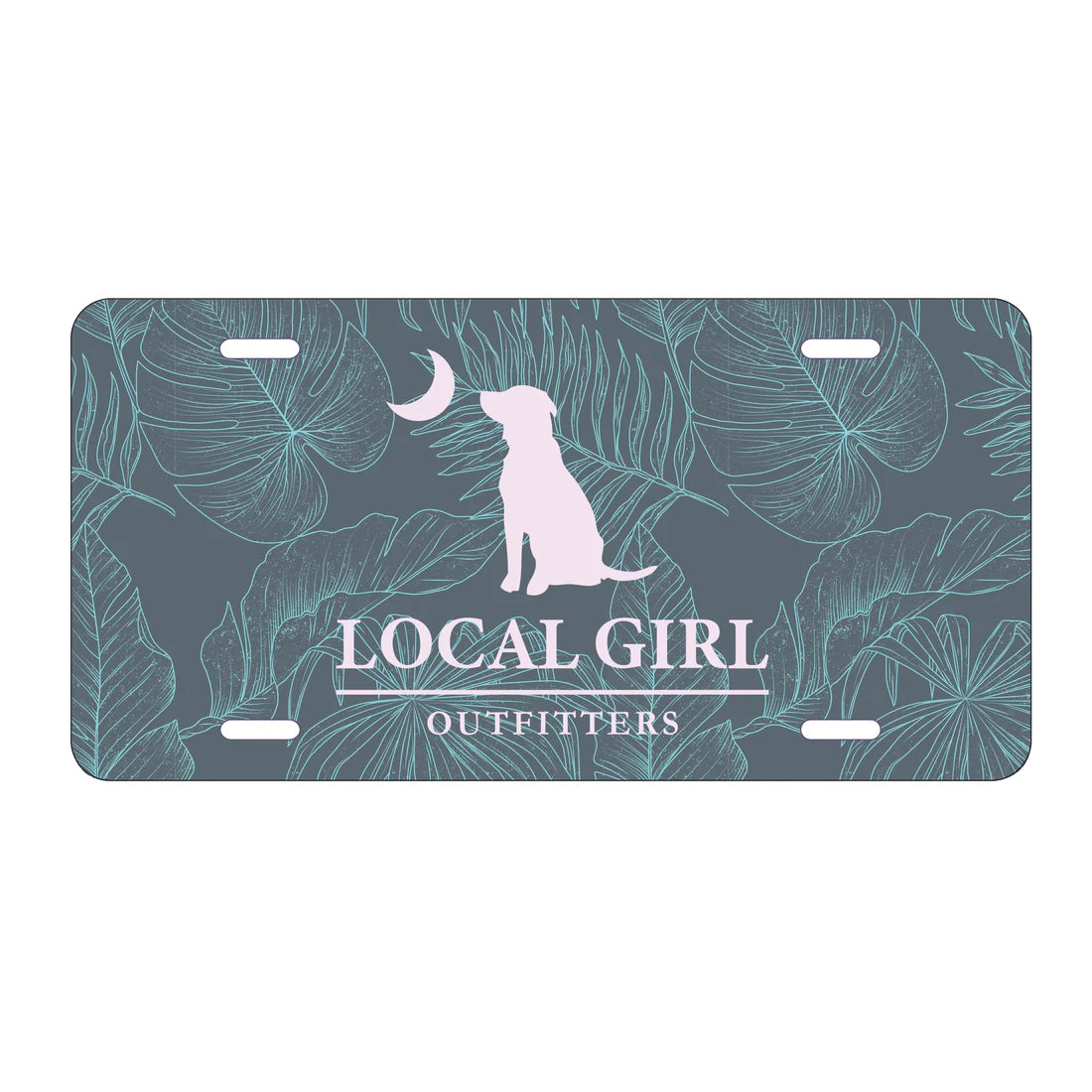 Local Girl Blue License Plate